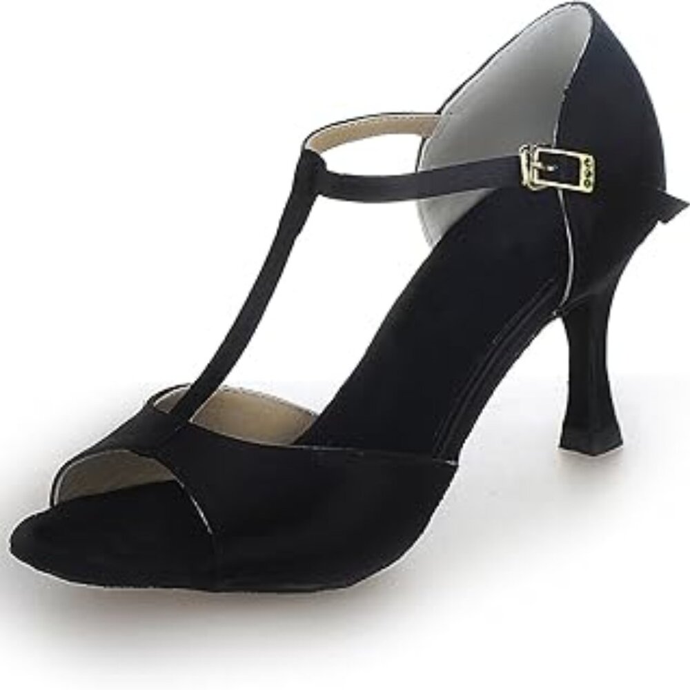 Jiajia Latin Ballroom Salsa Dance Shoes NWOB 9.5